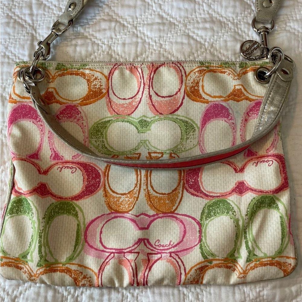 Coach Poppy Scribble Crossbody Bag